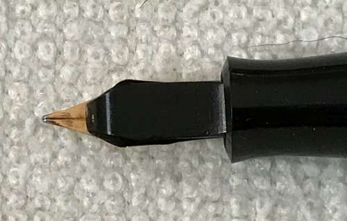 Pen Fountain Pen Button Filler 14ct Gold Nib
