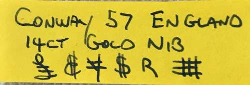 Pen Conway 57 Fountain Pen 14ct Gold Nib