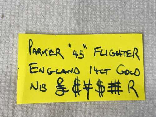 Pen Parker 45 Flighter Fountain Pen 14ct Gold Nib