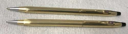 Pen / Pencil Set Cross 1/20 12ct Gold Filled USA