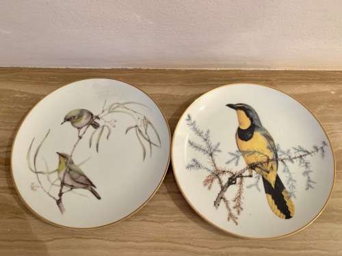 Heritage Porcelain Jill Adams Collector Bird Bokmakierie Plate