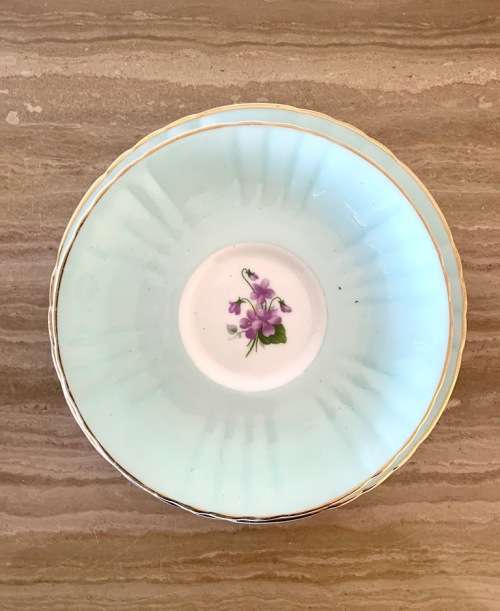 Royal Grafton Violets trio cup set