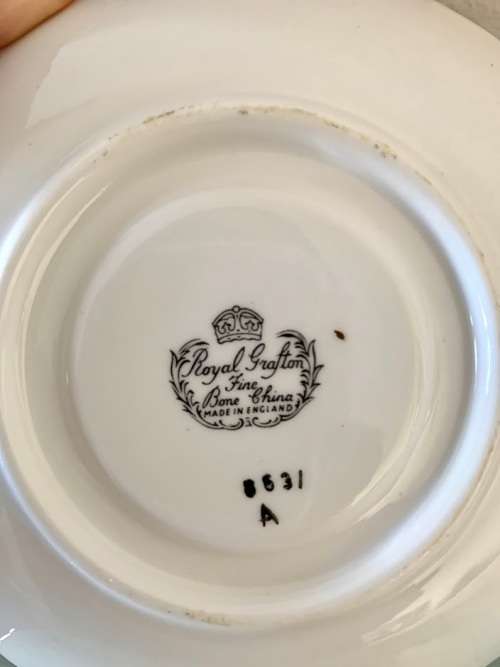 Royal Grafton Violets trio cup set