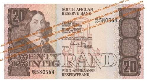 1984 20 Rand GPC De Kock 3rd Issue & Replacement EA(D4/30) & (Z12) - 2 Notes