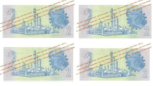 1984 2 Rand GPC De Kock 3rd Issue AE (GC96 31-38) 8 Notes in Sequence