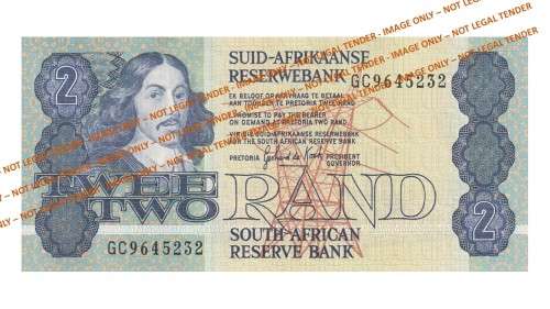 1984 2 Rand GPC De Kock 3rd Issue AE (GC96 31-38) 8 Notes in Sequence