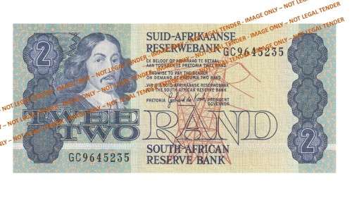 1984 2 Rand GPC De Kock 3rd Issue AE (GC96 31-38) 8 Notes in Sequence