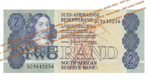 1984 2 Rand GPC De Kock 3rd Issue AE (GC96 31-38) 8 Notes in Sequence