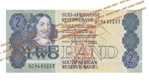 1984 2 Rand GPC De Kock 3rd Issue AE (GC96 31-38) 8 Notes in Sequence