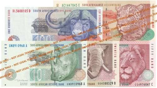 1999/2004 10 Rand to 200 Rand TT Mboweni 1st Issue