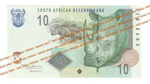 2004/2009 10 Rand TT Mboweni 2nd Issue (AP73 89-95)  7 Notes