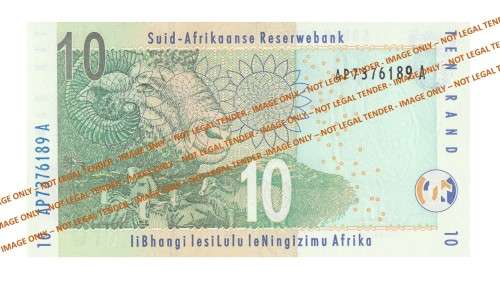 2004/2009 10 Rand TT Mboweni 2nd Issue (AP73 89-95)  7 Notes