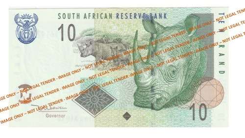 2004/2009 10 Rand TT Mboweni 2nd Issue (AP73 89-95)  7 Notes