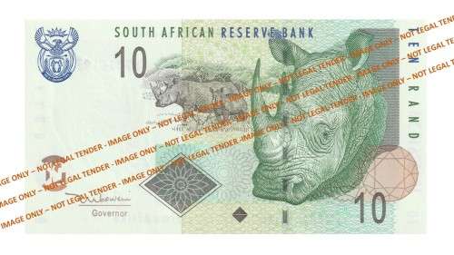 2004/2009 10 Rand TT Mboweni 2nd Issue (AP73 89-95)  7 Notes