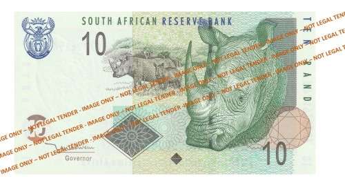 2004/2009 10 Rand TT Mboweni 2nd Issue (AP73 89-95)  7 Notes