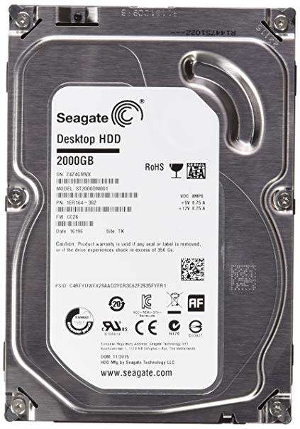 Seagate ST2000DM001 2TB 3.5 Inch SATA 3.0 @R1 No Reserve!!