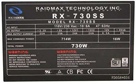 Inwin 101c White Gaming Chassis With Raidmax RX730 Watt Hybrid Bronze Rated Modular Power Supply