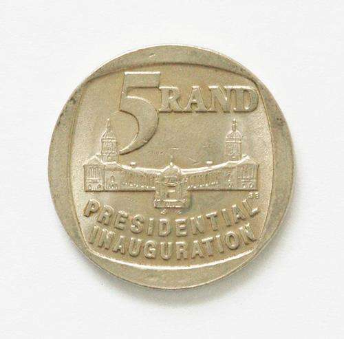 R5.00 Presidential Inauguration coin