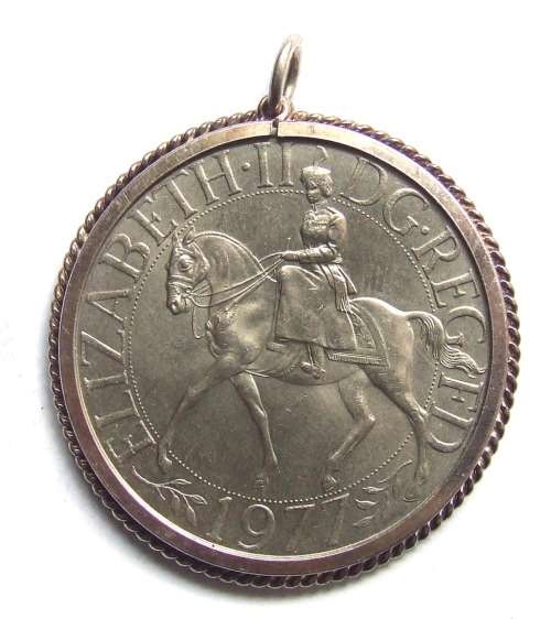1977 British Crown (Made as a pendant)