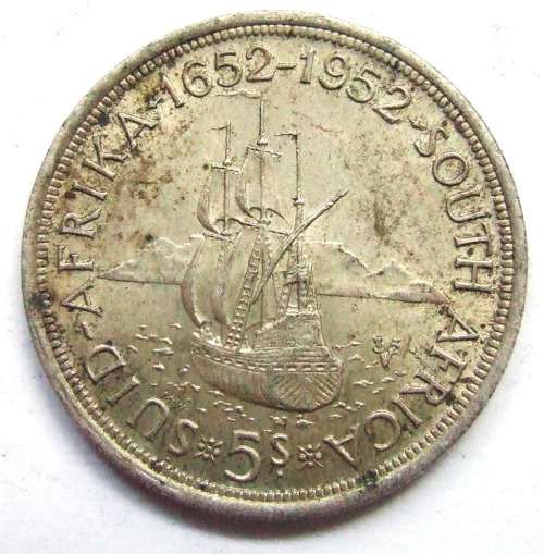 1952 Union of SA 5 Shillings