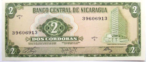 1972 Nicaraguan 2 Cordobas