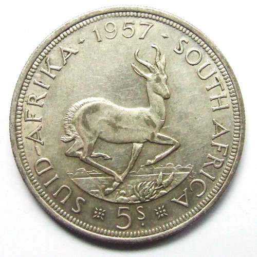 1957 Union of SA 5 Shillings