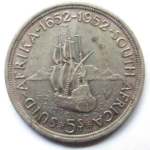 1952 Union of SA 5 Shillings