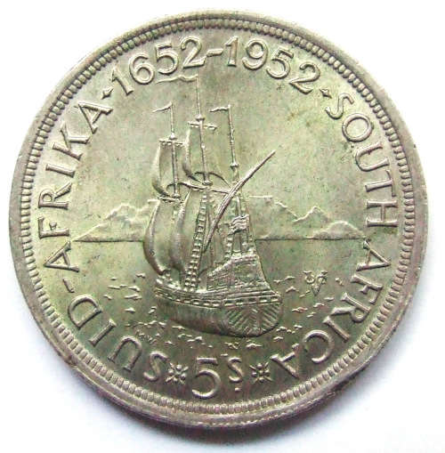 1952 Union of SA 5 Shillings
