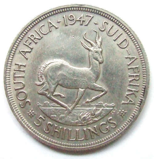 1947 Union of SA 5 Shillings
