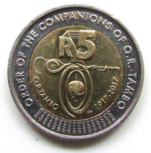 ** NEW ** 2017 South Africa R5 " O.R.Tambo
