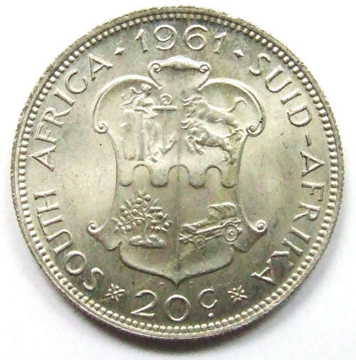 1961 South Africa 20 Cents