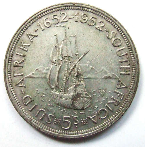 1952 Union of SA 5 Shillings