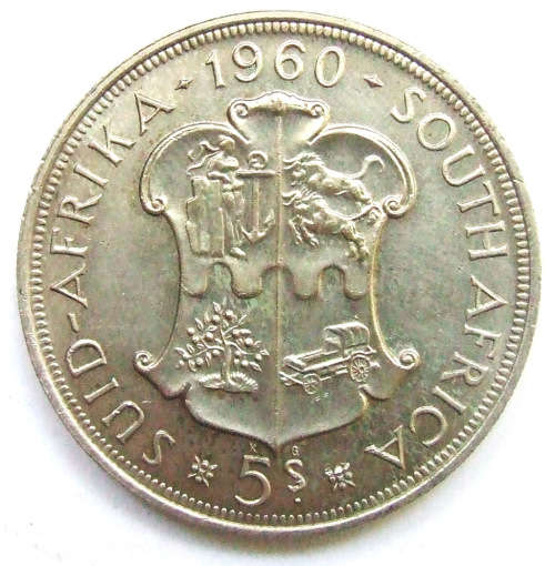 1960 Union of SA 5 Shillings