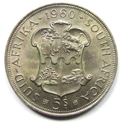 1960 Union of SA 5 Shillings