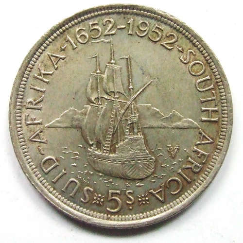 1952 Union of SA 5 Shillings