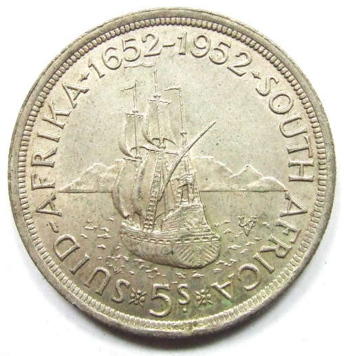 1952 Union of SA 5 Shillings