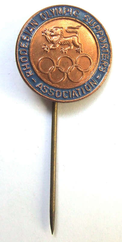 Rhodesian Olympic Supporters Association Pin Badge