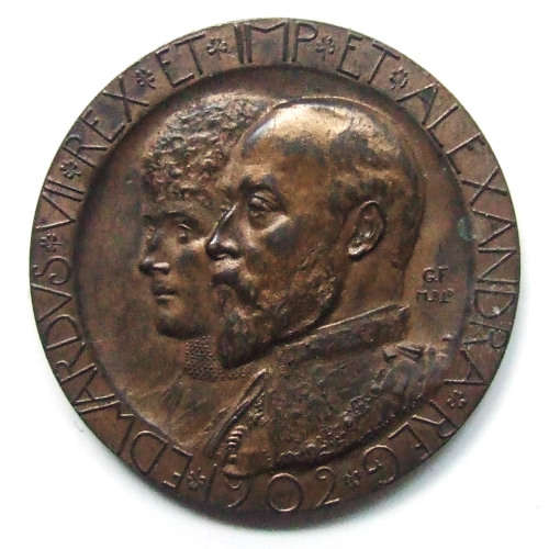 1902 Coronation of Edward VII and Alexandra Medallion