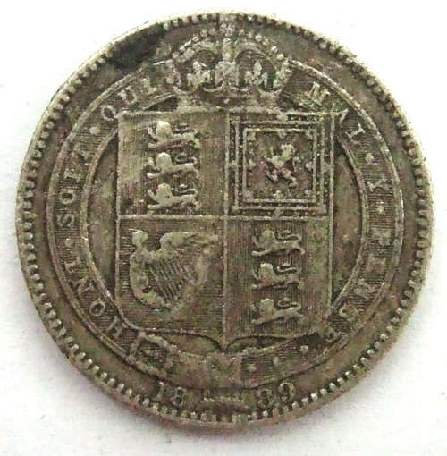 1889 British Shilling
