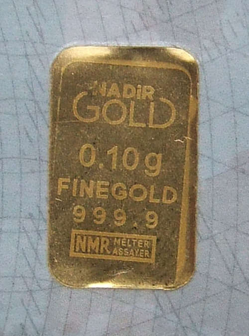 KaratPay Cash Gold Note with 0.10gram Pure gold bar (999.9)