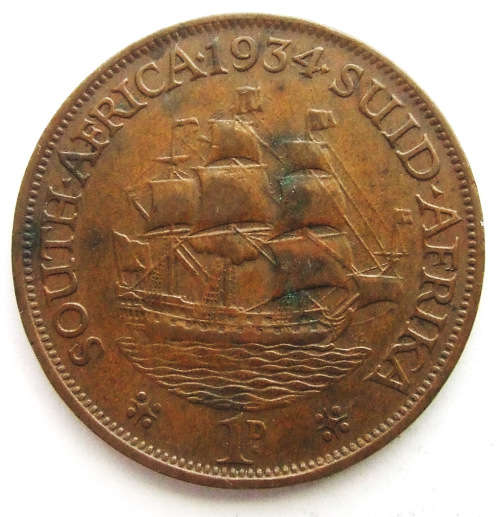 1934 South Africa Penny