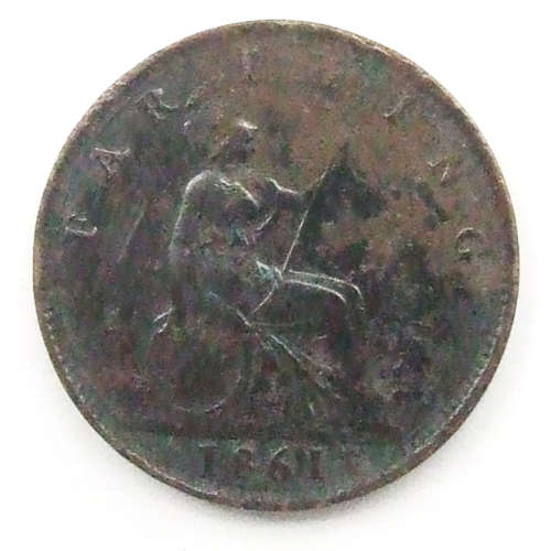 1861 British Farthing