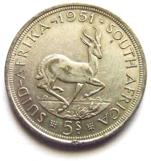 1951 South Africa 5 Shillings