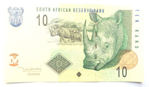 South Africa R10 Note (TT Mboweni)