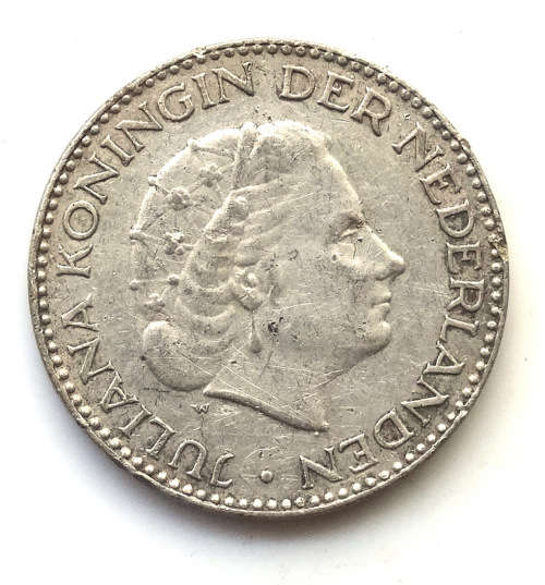 1954 Netherlands 1 Gulden