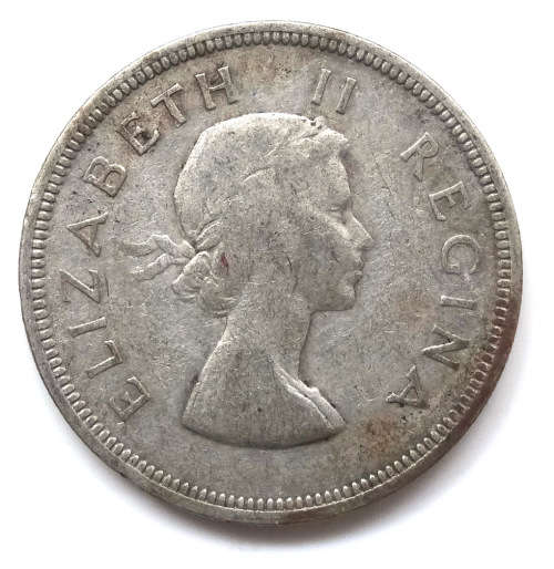 1956 South Africa 2 1/2 Shillings