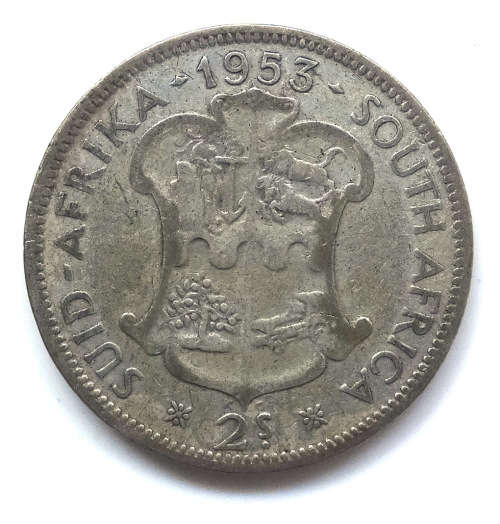 1953 South Africa 2 Shillings