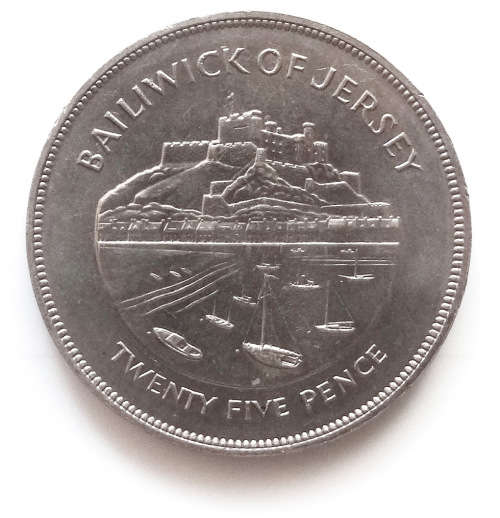 1977 Bailiwick of Jersey 25 Pence