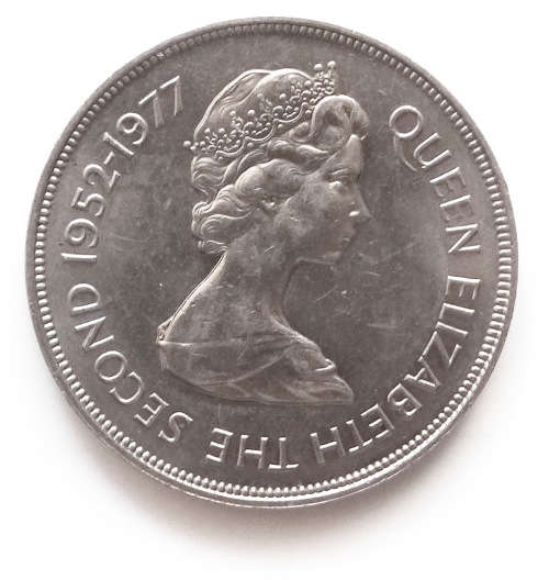 1977 Bailiwick of Guernsey 25 Pence