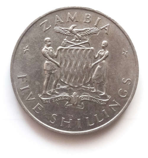 1965 Zambia 5 Shillings